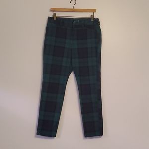 New Old Navy Pixie Ankle Plaid Stretchy Pants